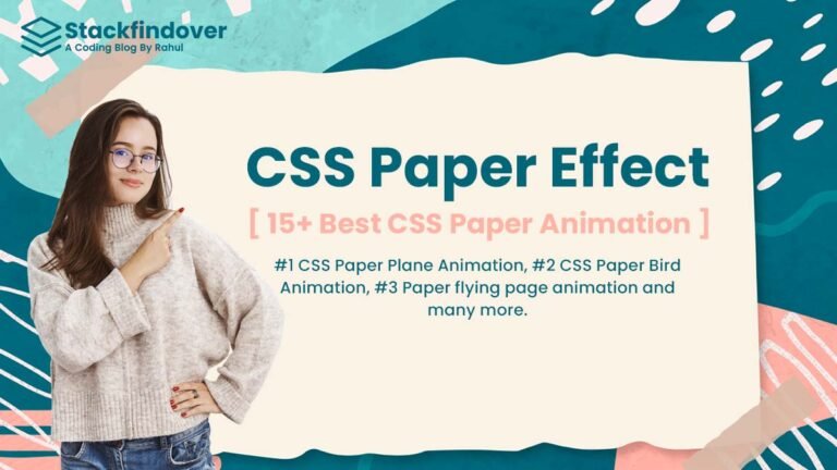 CSS Paper Effect [ Top 20 CSS Paper Animation]