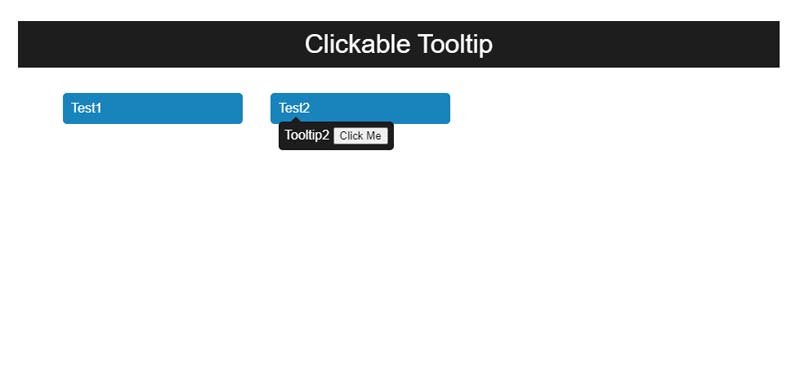 Clickable HTML Tooltip