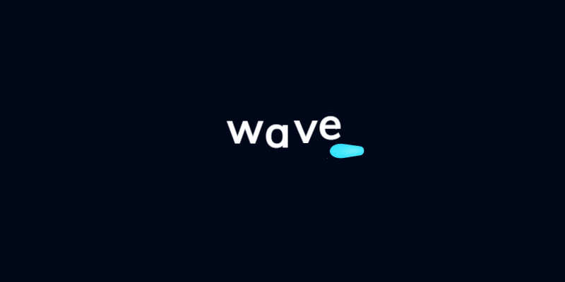 Cool Wave Text Animation gif