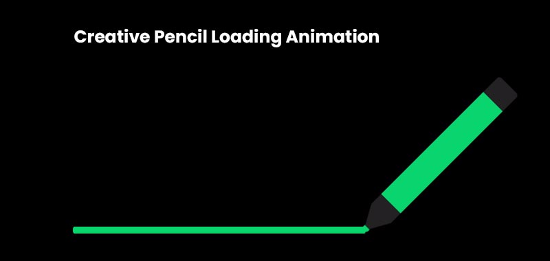 Creative Pencil Loading Animation
