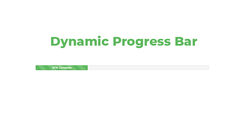 Dynamic Bootstrap Progress Bar