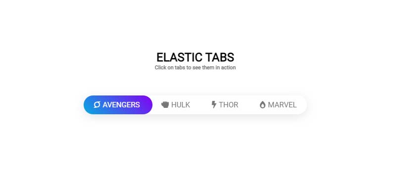 Elastic Animated Tabs image