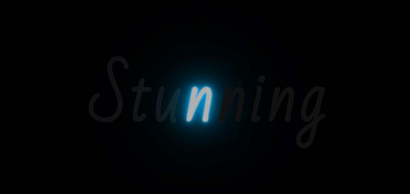 Glowing Text Animation Effects