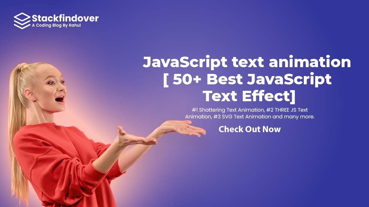JavaScript text animation [ 50+ Best JavaScript Text Effect]