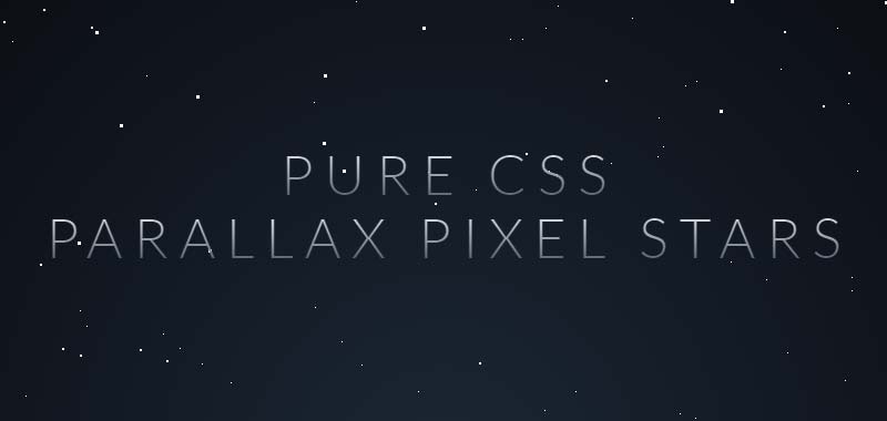 Parallax Star background in CSS jpg image
