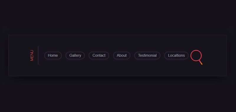 Pure CSS Animated Search Box image