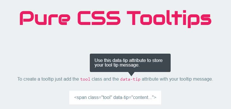 Pure CSS Animated Tooltip