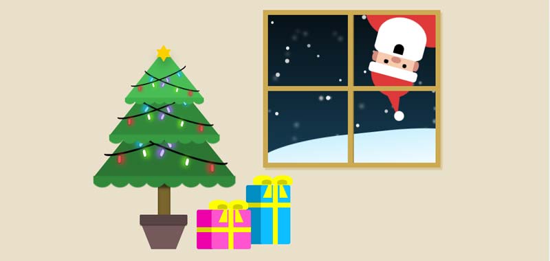 Pure CSS Snow Santa Animation