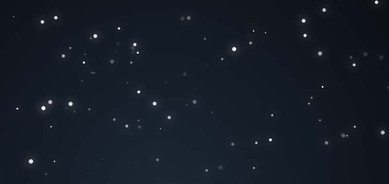 Pure CSS Snow fall animation