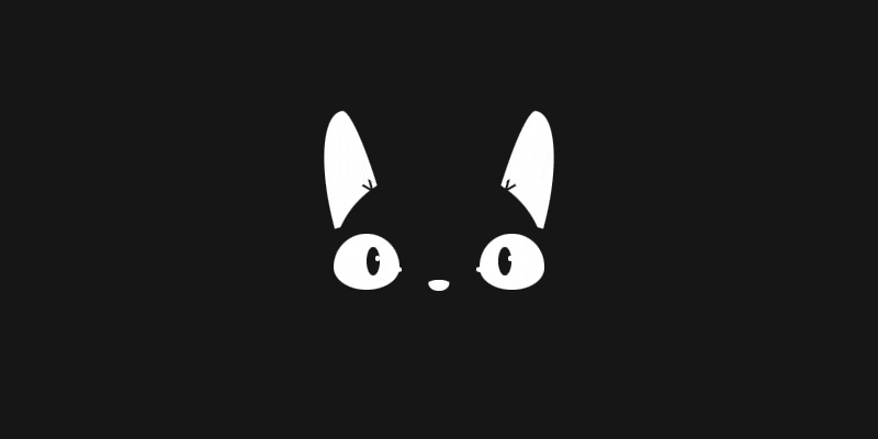 Pure CSS cat animation gif