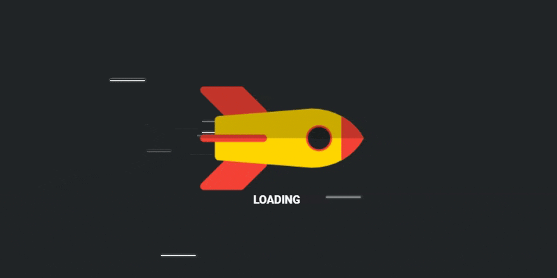 Rocket Loading Screen gif