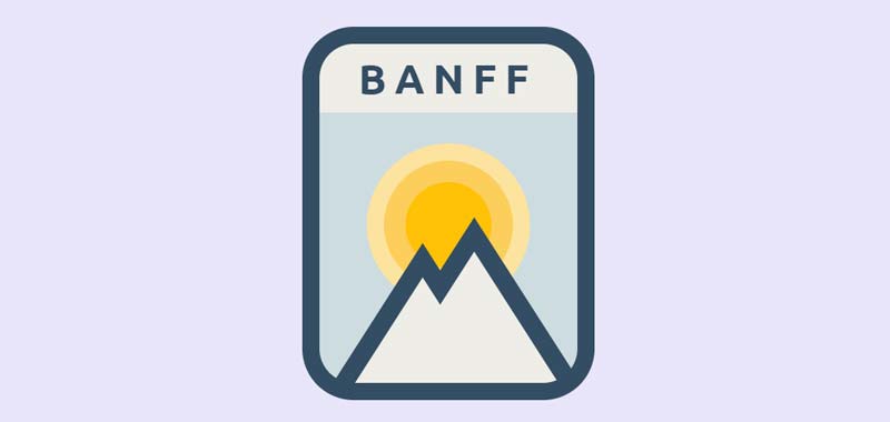 Animated CSS Banff Badge