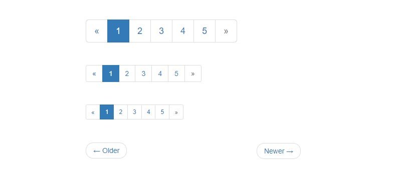 Bootstrap Pagination