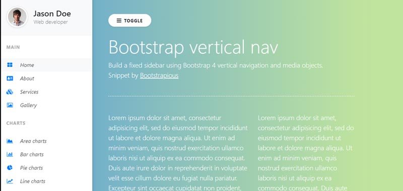 Bootstrap Navigation Bar [ 20 Best Navbar Examples ]