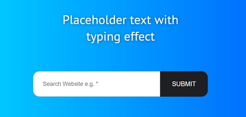 Placeholder Typing Text Input Box Image