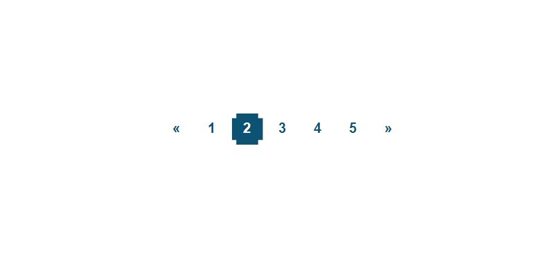 Pure CSS Animated Pagination
