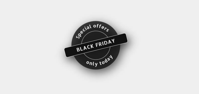 Responsive SVG Black Friday Badge image