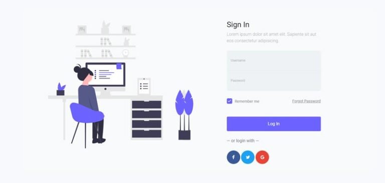 Bootstrap Login Form [ 20+ Free Bootstrap Login Templates ]