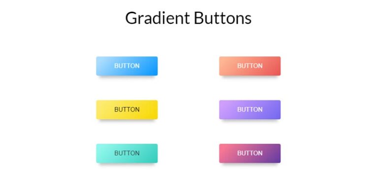 Top 10 CSS Gradient Buttons - Stackfindover