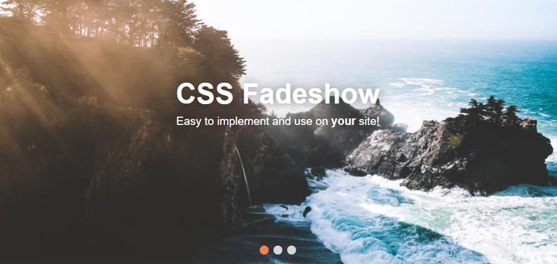 CSS Fadeshow
