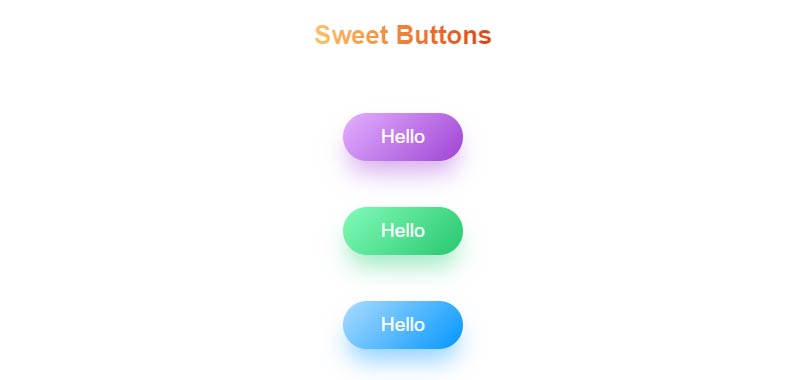 Colorful Gradient Flex Buttons