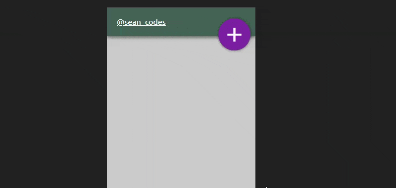 Material Design Floating Button
