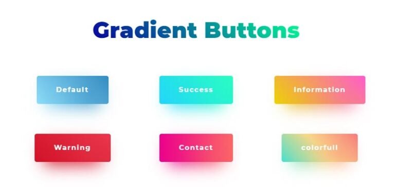 Top 10 CSS Gradient Buttons - Stackfindover