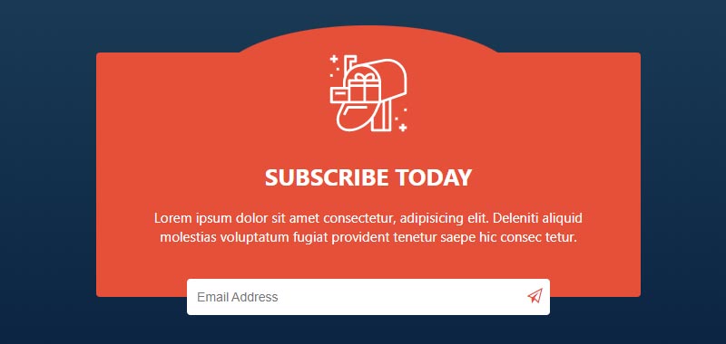 CSS Subscribe Newsletter Form