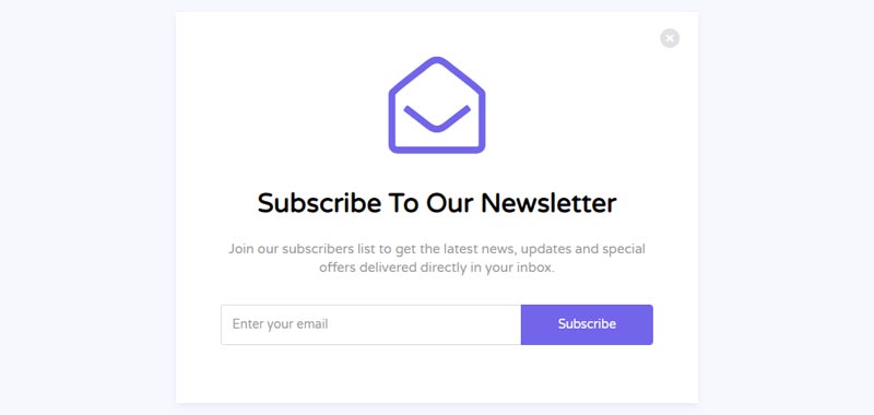 Subscribe Form Popup