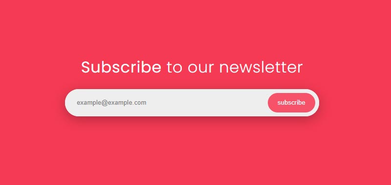 Subscribe to our newsletter Form