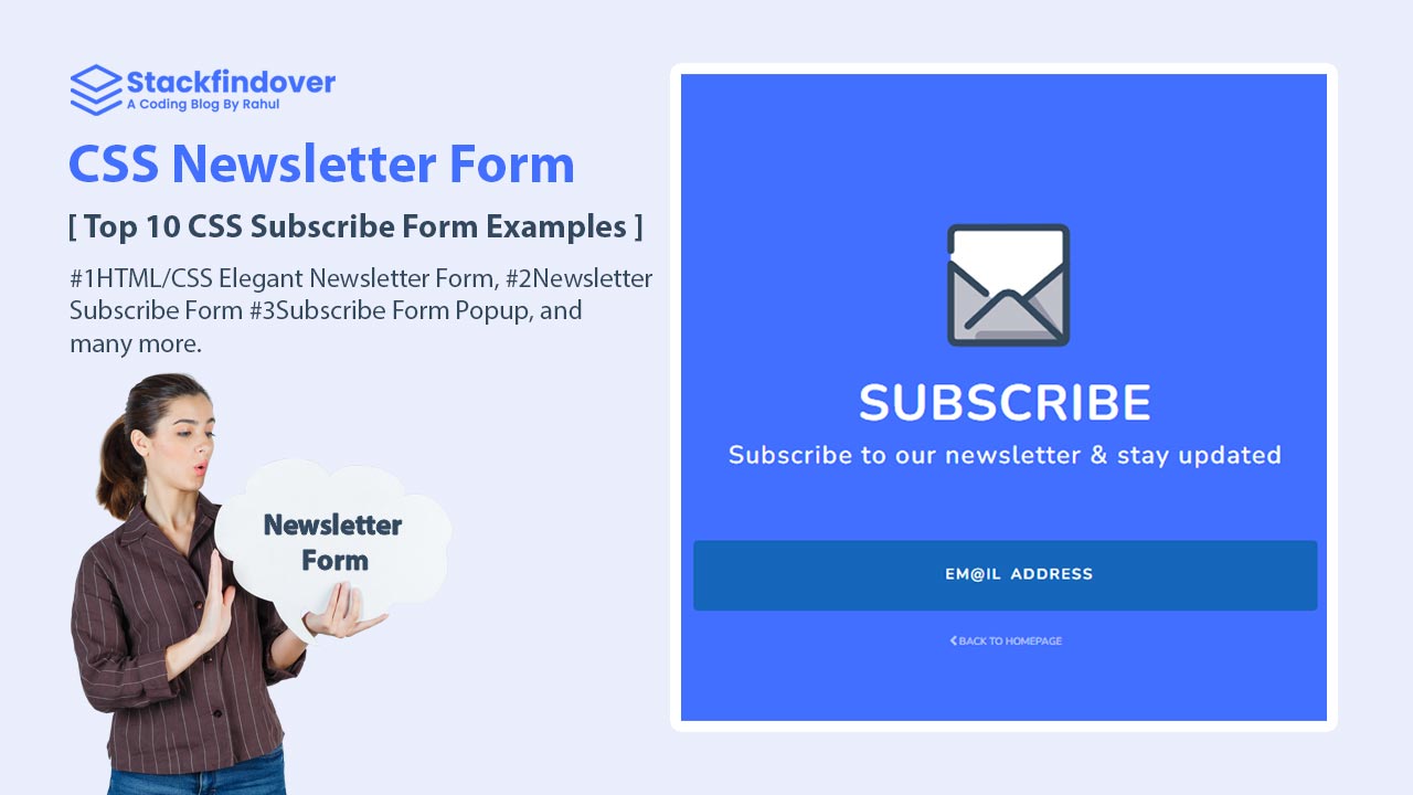 css newsletter form examples