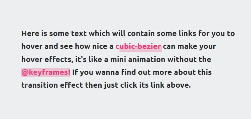 Bouncy Link Hover Effect