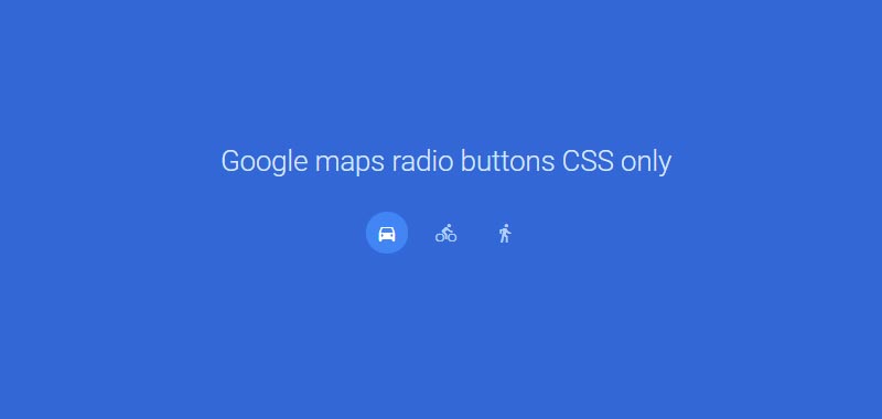Google Maps Radio Button