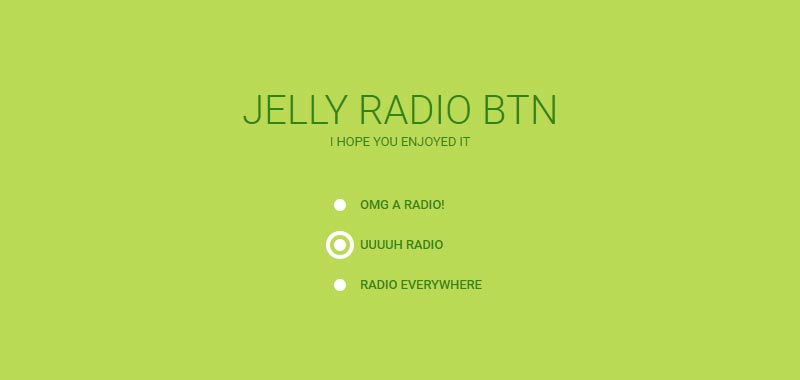 Jelly Radio Button