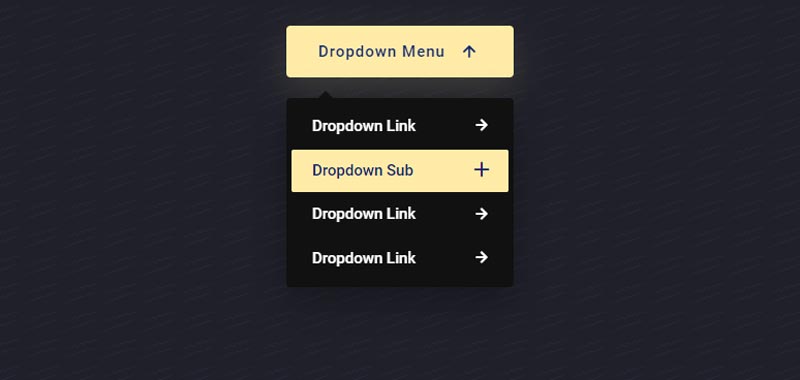 Cool Dropdown menu with hover effect