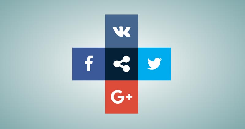 HTML Social share button