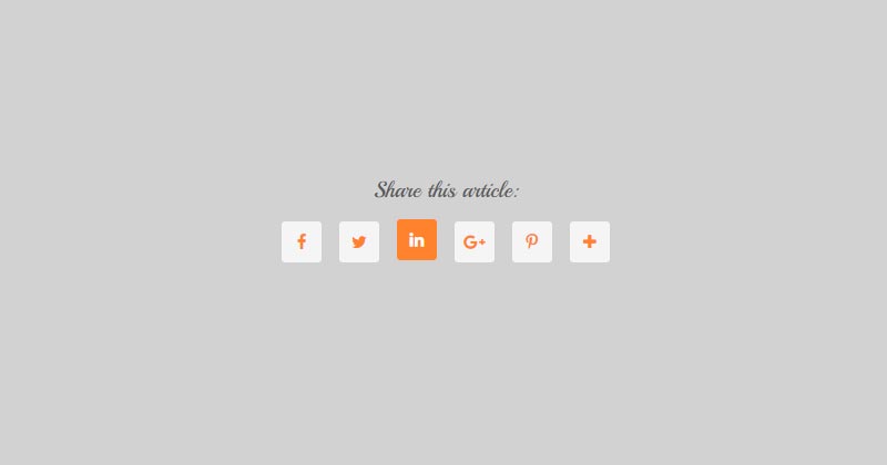 Simple Social Share Button