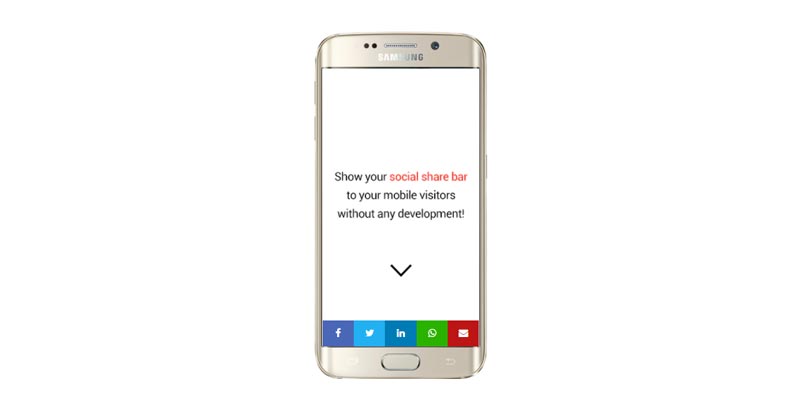 html share button mobile