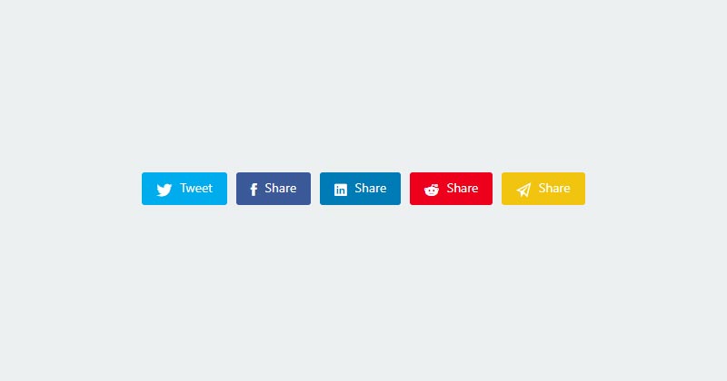 social media share buttons html