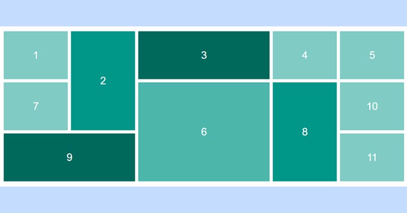 Galley style Image Grid