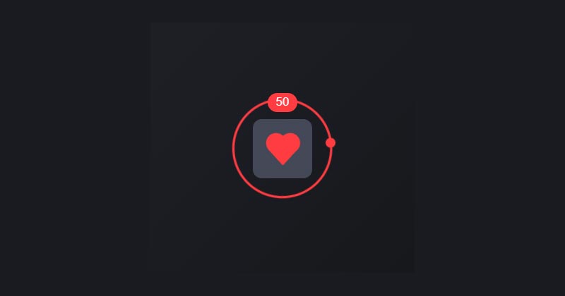 Pure CSS Animated Favorite Button