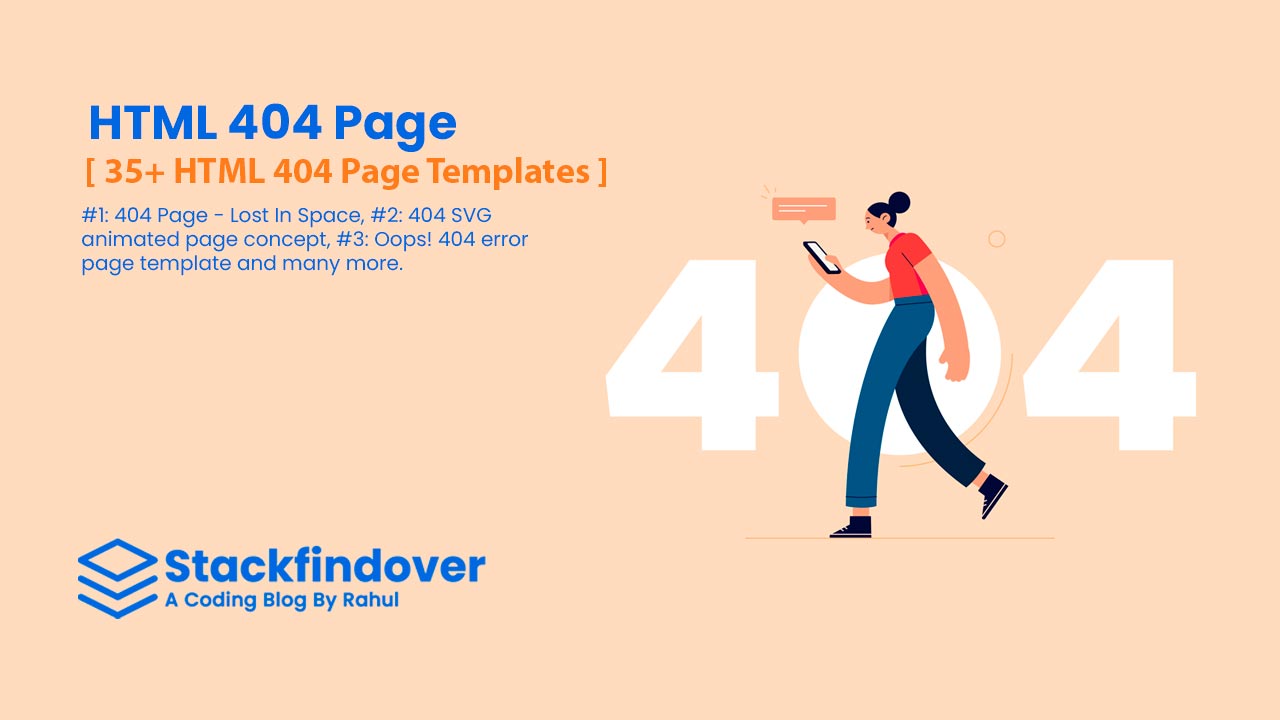 35+ HTML 404 Page Templates - Stackfindover
