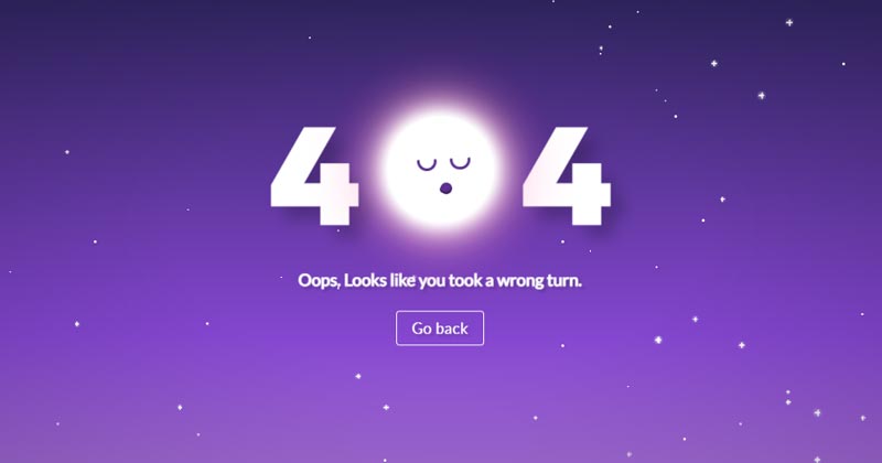 CSS 404 page template