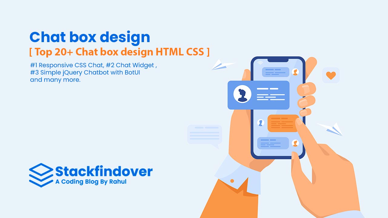 Top 20+ Chat box design Html CSS - Stackfindover