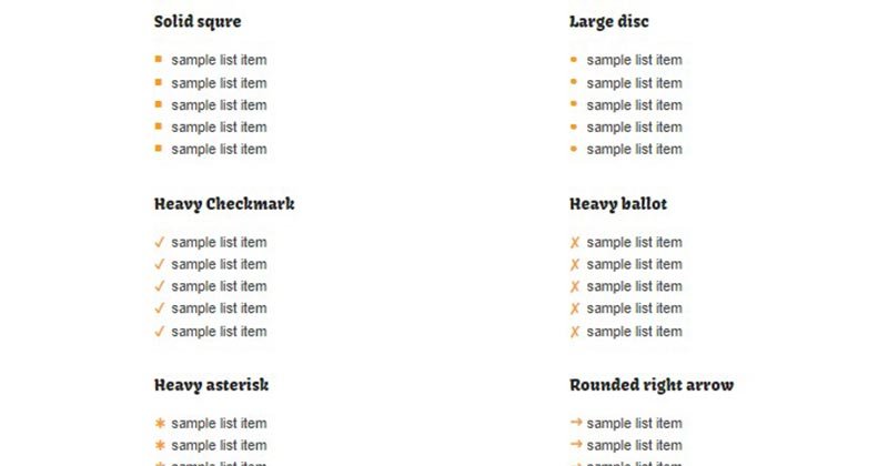 Bullet Point Css Styles - Printable Online