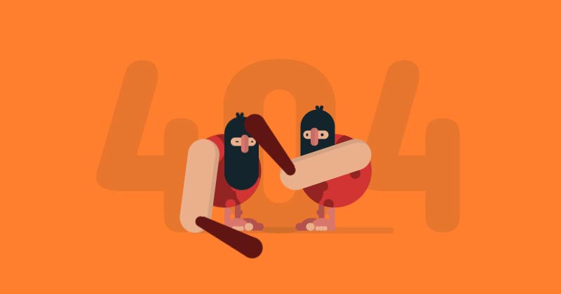Pure CSS Animated 404 error page template