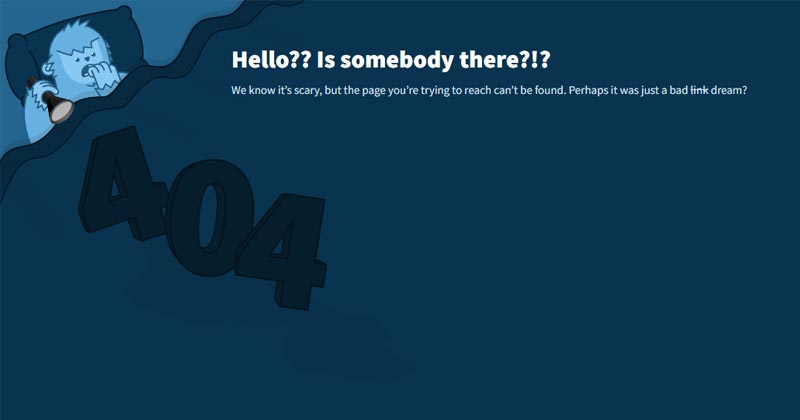Yeti 404 Page