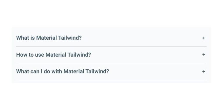 15+ Tailwind Accordion examples - Stackfindover