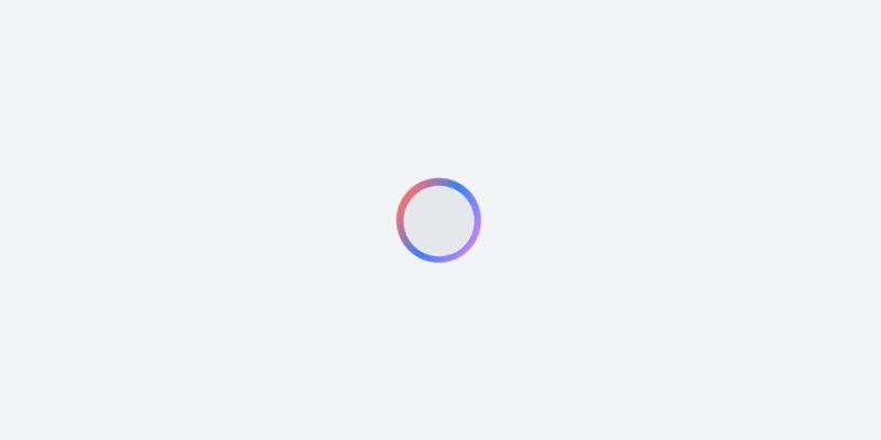 Animated gradient spinner