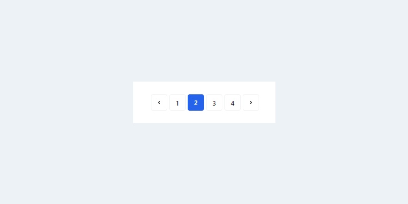 Pagination With Rounded Buttons